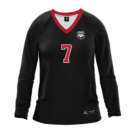 Georgia - NCAA Women's Volleyball : Keira Steininger - Black Volleyball Jersey-0