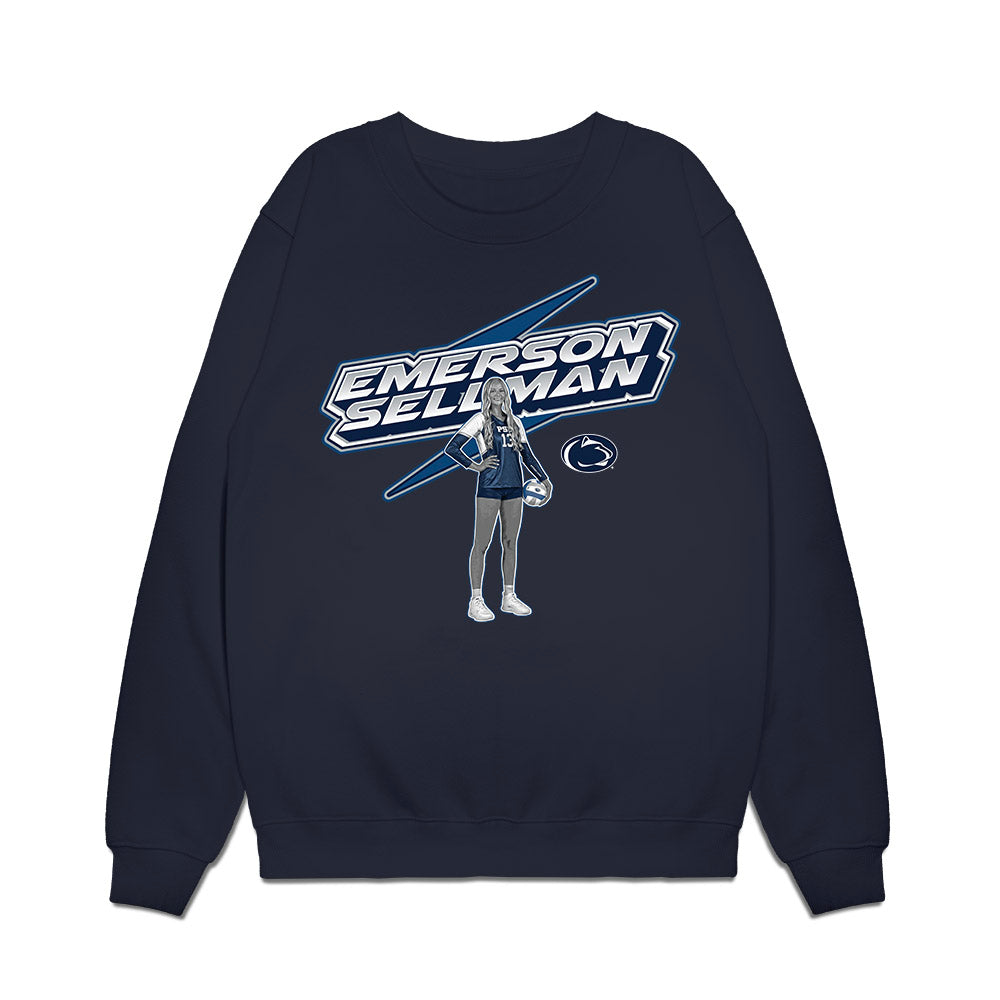 Penn State - NCAA Women's Volleyball : Emerson Sellman - Graphic Tee Premium Crewneck Sweatshirt-0