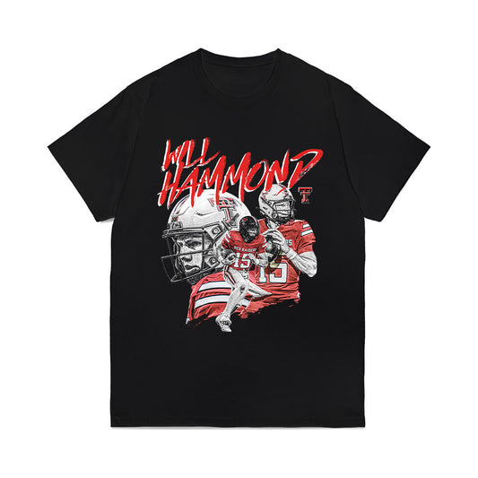 Texas Tech - NCAA Football : William Hammond - Collage Comfort Colors T-Shirt-0