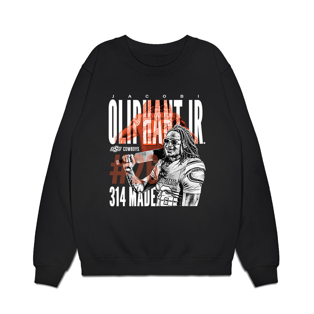 Oklahoma State - NCAA Football : Jacobi Oliphant jr - Premium Crewneck Sweatshirt-0