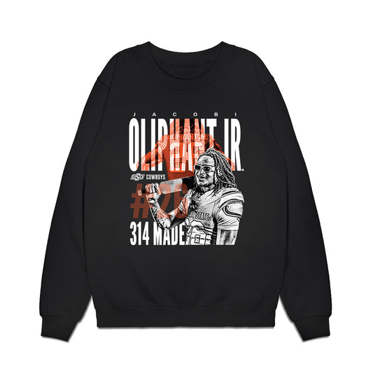 Oklahoma State - NCAA Football : Jacobi Oliphant jr - Premium Crewneck Sweatshirt-0