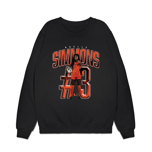 Miami - NCAA Women's Soccer : Noelle Simmons - Collage Premium Crewneck Sweatshirt-0