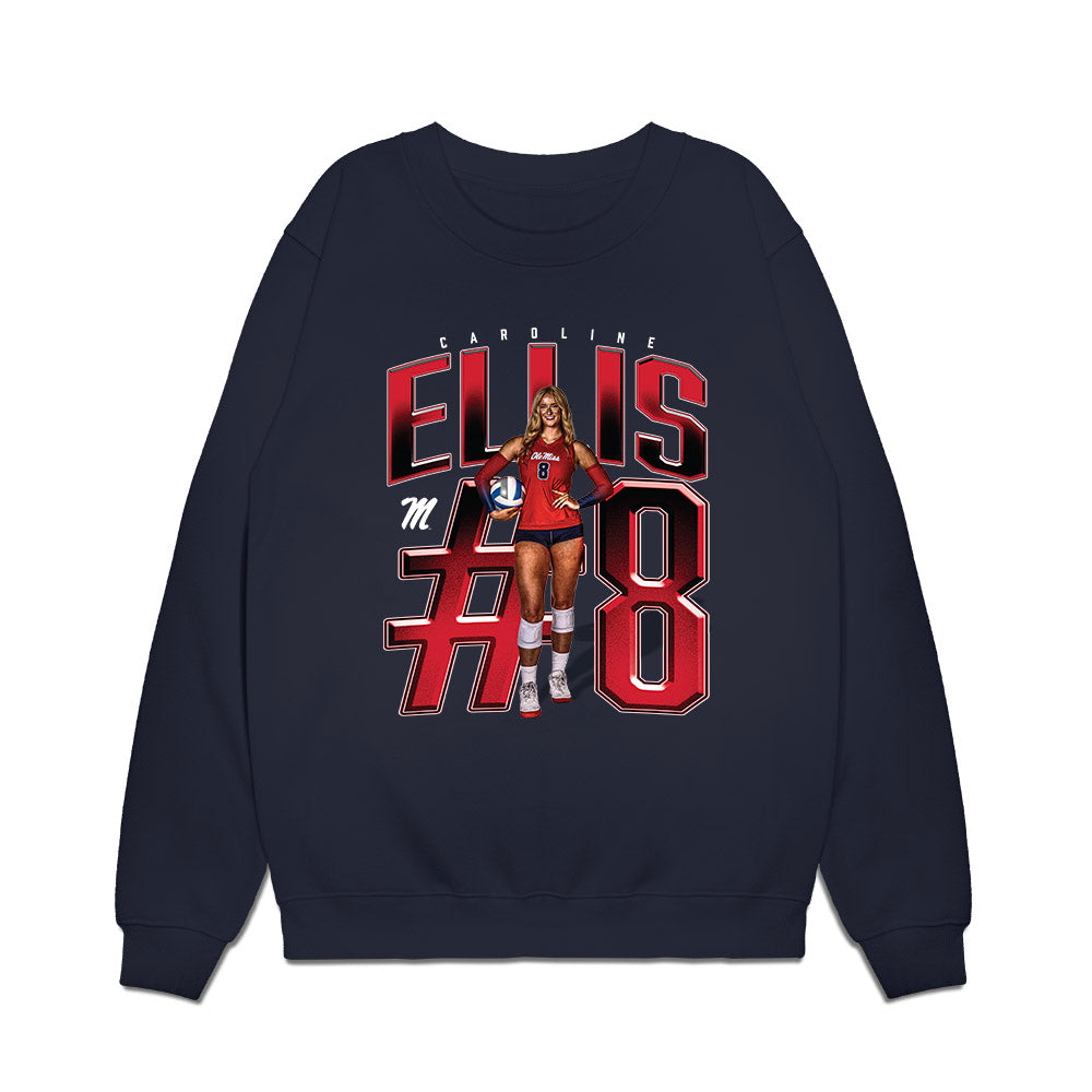Ole Miss - NCAA Women's Volleyball : Caroline Ellis - Collage Premium Crewneck Sweatshirt-0