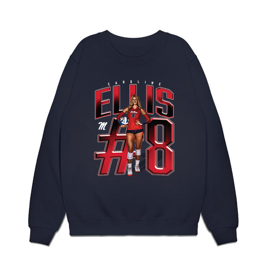 Ole Miss - NCAA Women's Volleyball : Caroline Ellis - Collage Premium Crewneck Sweatshirt-0