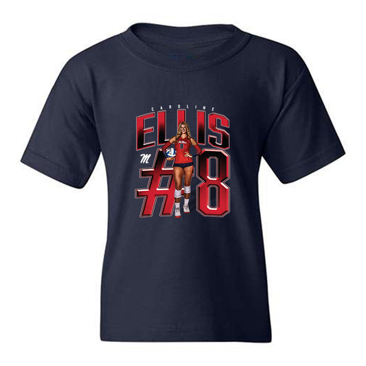 Ole Miss - NCAA Women's Volleyball : Caroline Ellis - Collage Youth T-Shirt-0