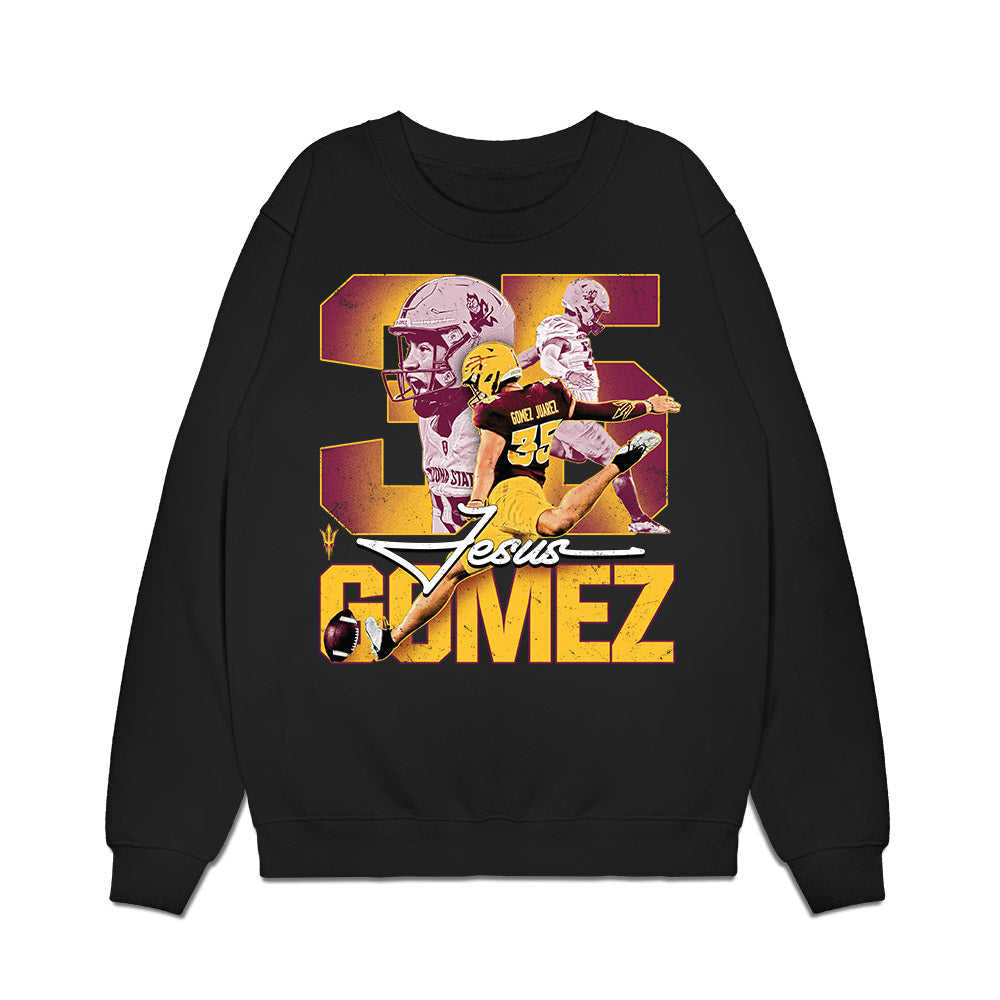 Arizona State - NCAA Football : Jesus Gomez - Individual Collage Premium Crewneck Sweatshirt-0