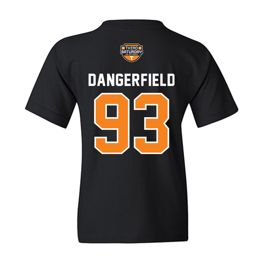 Tennessee - NCAA Football : Grady Dangerfield - Third Saturday Black Youth T-Shirt-1
