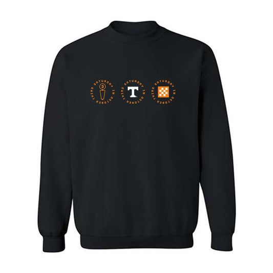Tennessee - NCAA Football : Donovan Haslam - Third Saturday Black Crewneck Sweatshirt-0