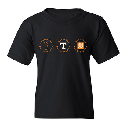 Tennessee - NCAA Football : Grady Dangerfield - Third Saturday Black Youth T-Shirt-0