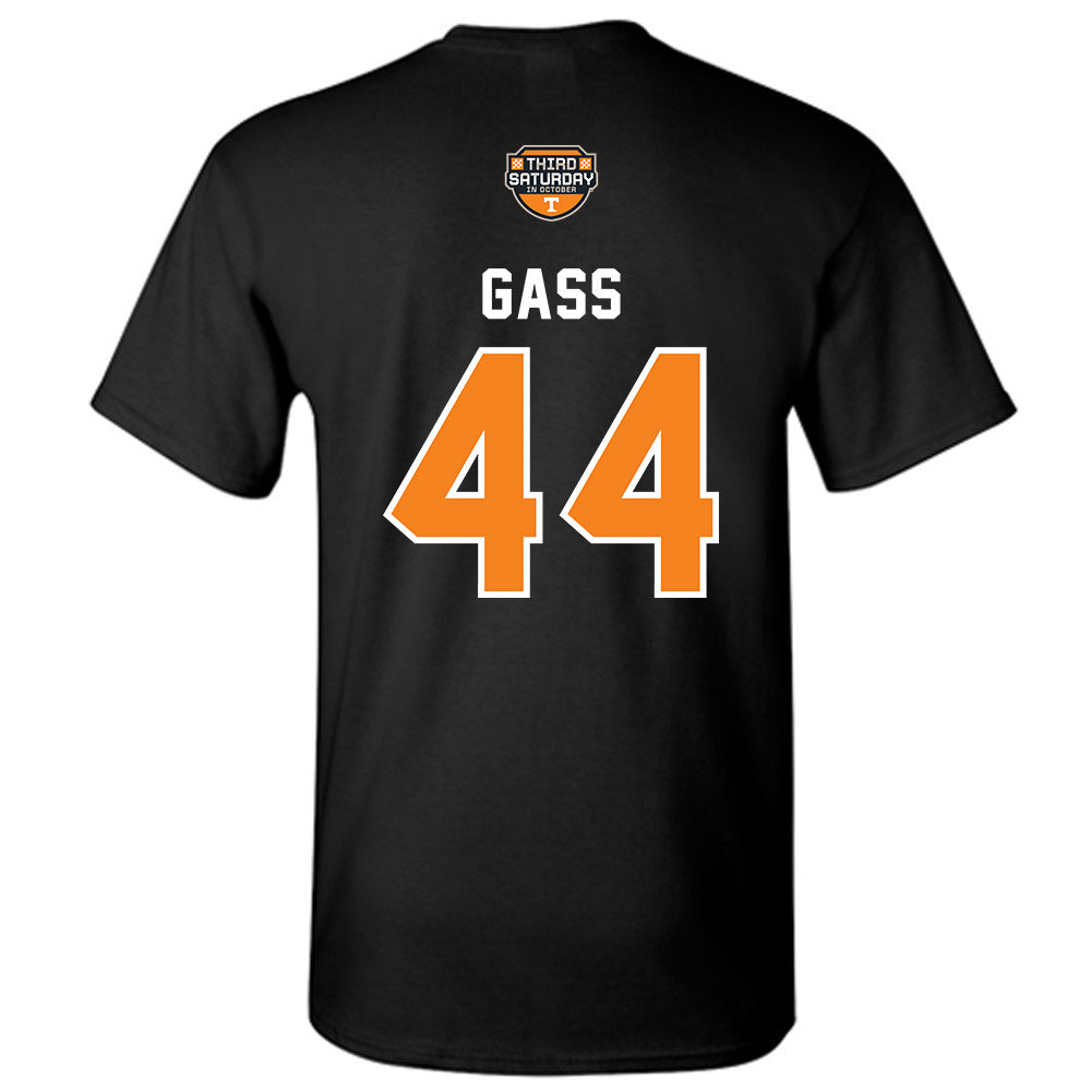Tennessee - NCAA Football : Christian Gass - Third Saturday Black v2 T-Shirt-1