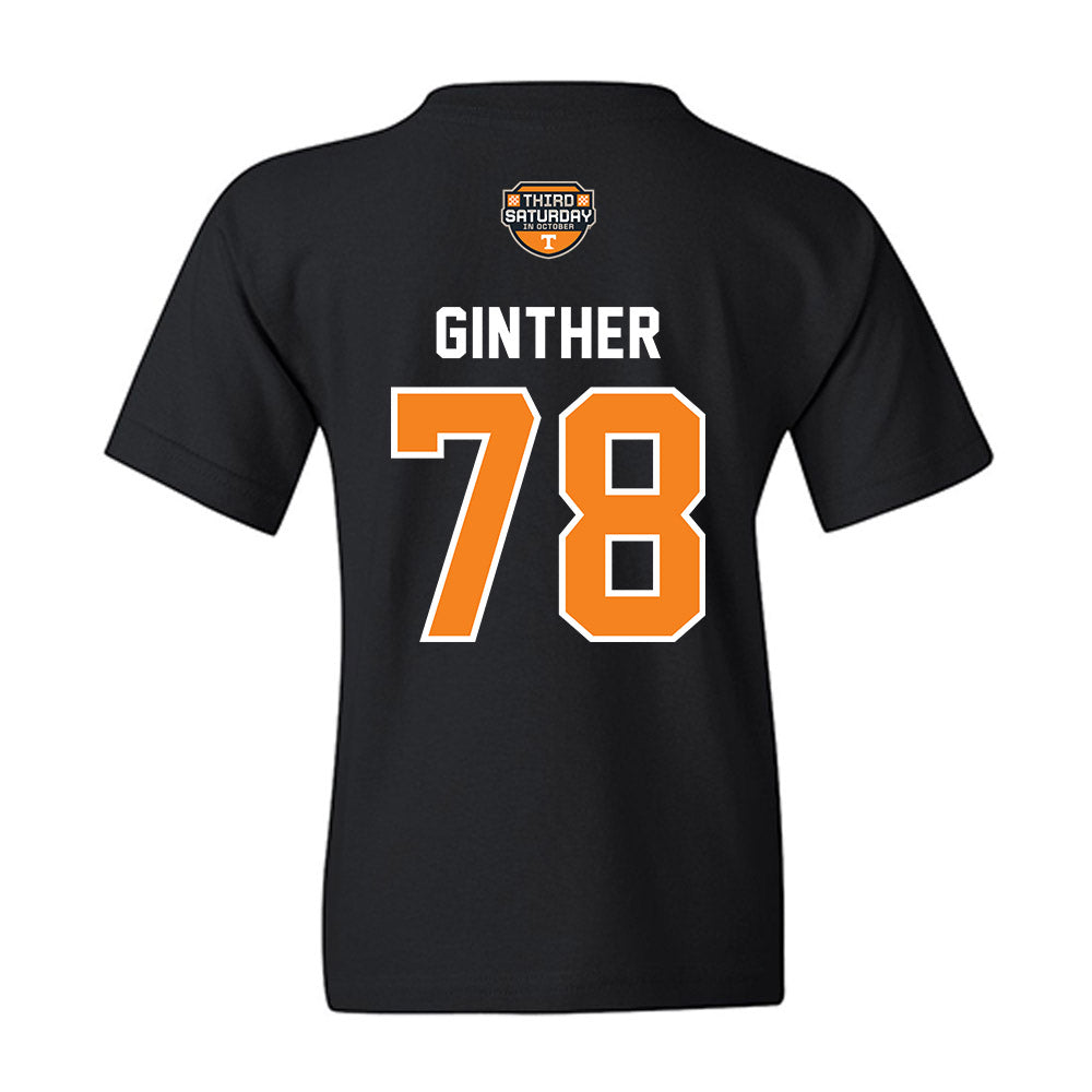 Tennessee - NCAA Football : Gage Ginther - Third Saturday Black v2 Youth T-Shirt-1