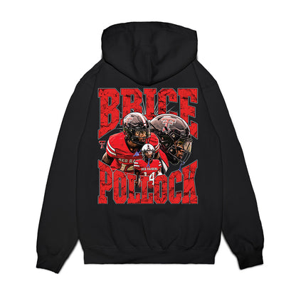 Texas Tech - NCAA Football : Brice Pollock - Collage Premium Hooded Sweatshirt-1