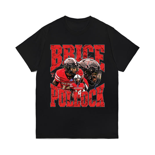 Texas Tech - NCAA Football : Brice Pollock - Collage Comfort Colors T-Shirt-0