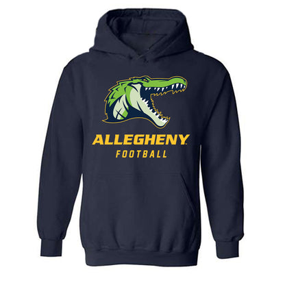 Allegheny - NCAA Football : Landon Wayne - Classic Shersey Hooded Sweatshirt-0