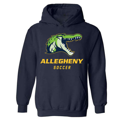 Allegheny - NCAA Men's Soccer : Ransom Perkins - Classic Shersey Hooded Sweatshirt-0