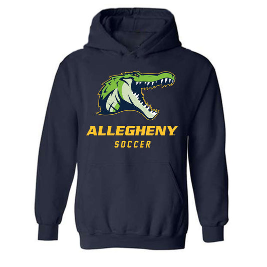 Allegheny - NCAA Men's Soccer : Ransom Perkins - Classic Shersey Hooded Sweatshirt-0