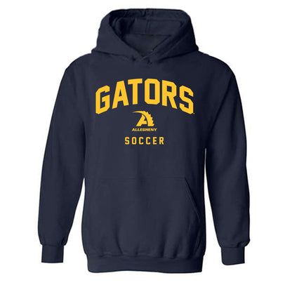 Allegheny - NCAA Men's Soccer : Ransom Perkins - Classic Shersey Hooded Sweatshirt-0