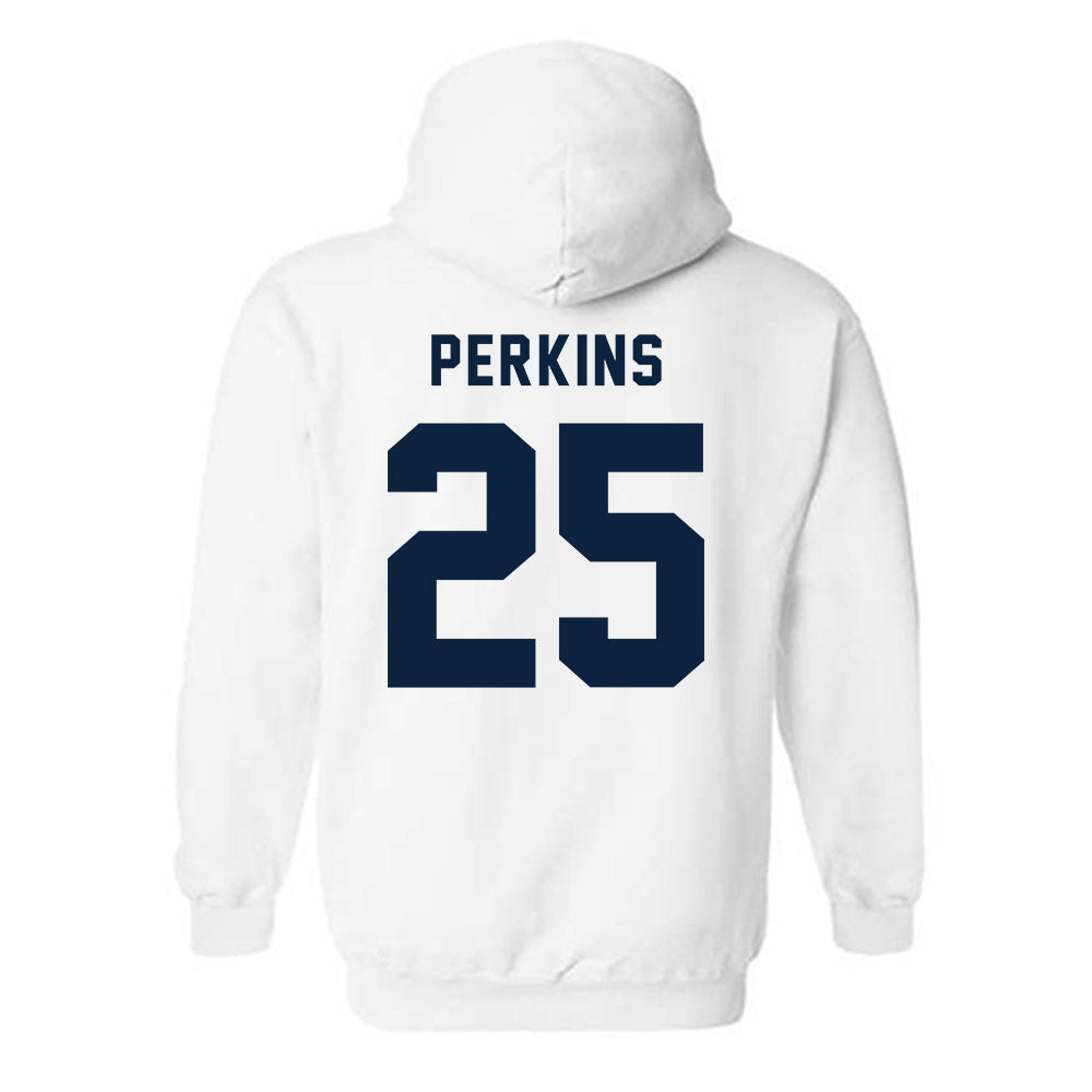 Allegheny - NCAA Men's Soccer : Ransom Perkins - Classic Shersey Hooded Sweatshirt-1
