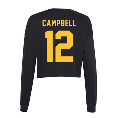 Allegheny - NCAA Football : Cortlon Campbell - Women's Cropped Crew Fleece-1