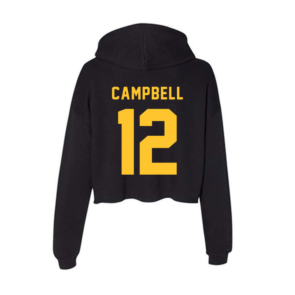 Allegheny - NCAA Football : Cortlon Campbell - Women's Crop Fleece Hoodie-1