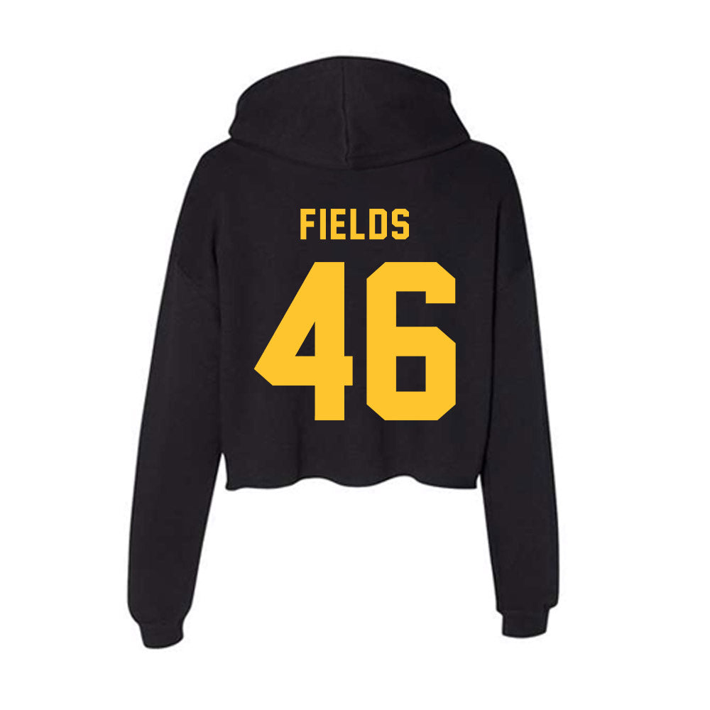 Allegheny - NCAA Football : Anthony Fields - Women's Crop Fleece Hoodie-1