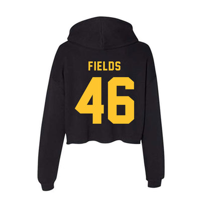 Allegheny - NCAA Football : Anthony Fields - Women's Crop Fleece Hoodie-1