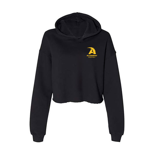 Allegheny - NCAA Men's Basketball : Pijus Latauskas - Women's Crop Fleece Hoodie-0