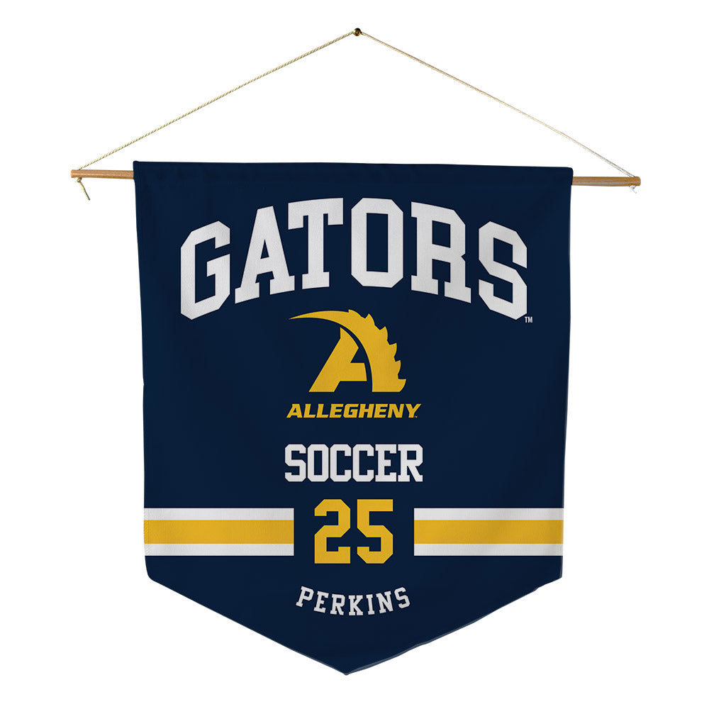 Allegheny - NCAA Men's Soccer : Ransom Perkins - Pennant - 18" x 21"-0