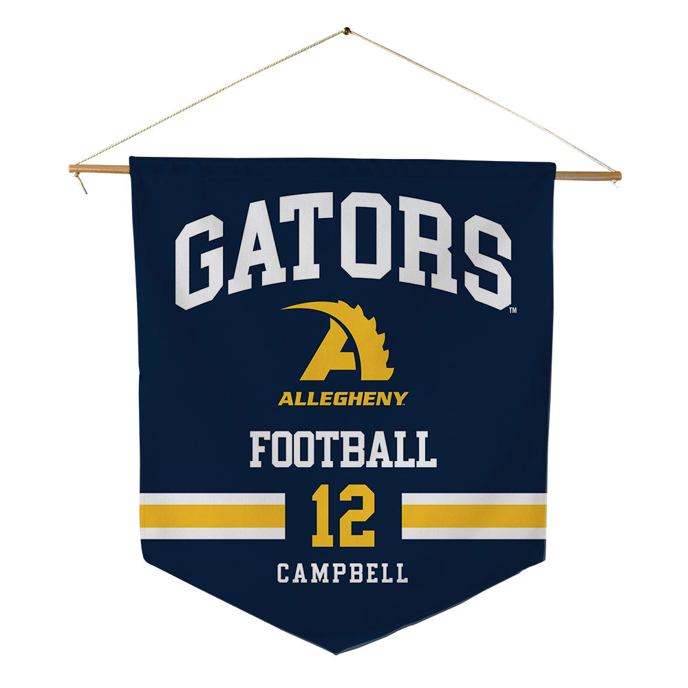 Allegheny - NCAA Football : Cortlon Campbell - Pennant - 18" x 21"-0