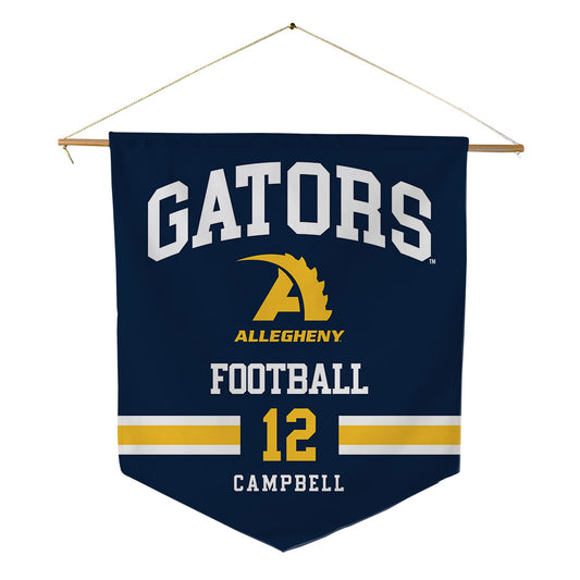 Allegheny - NCAA Football : Cortlon Campbell - Pennant - 18" x 21"-0