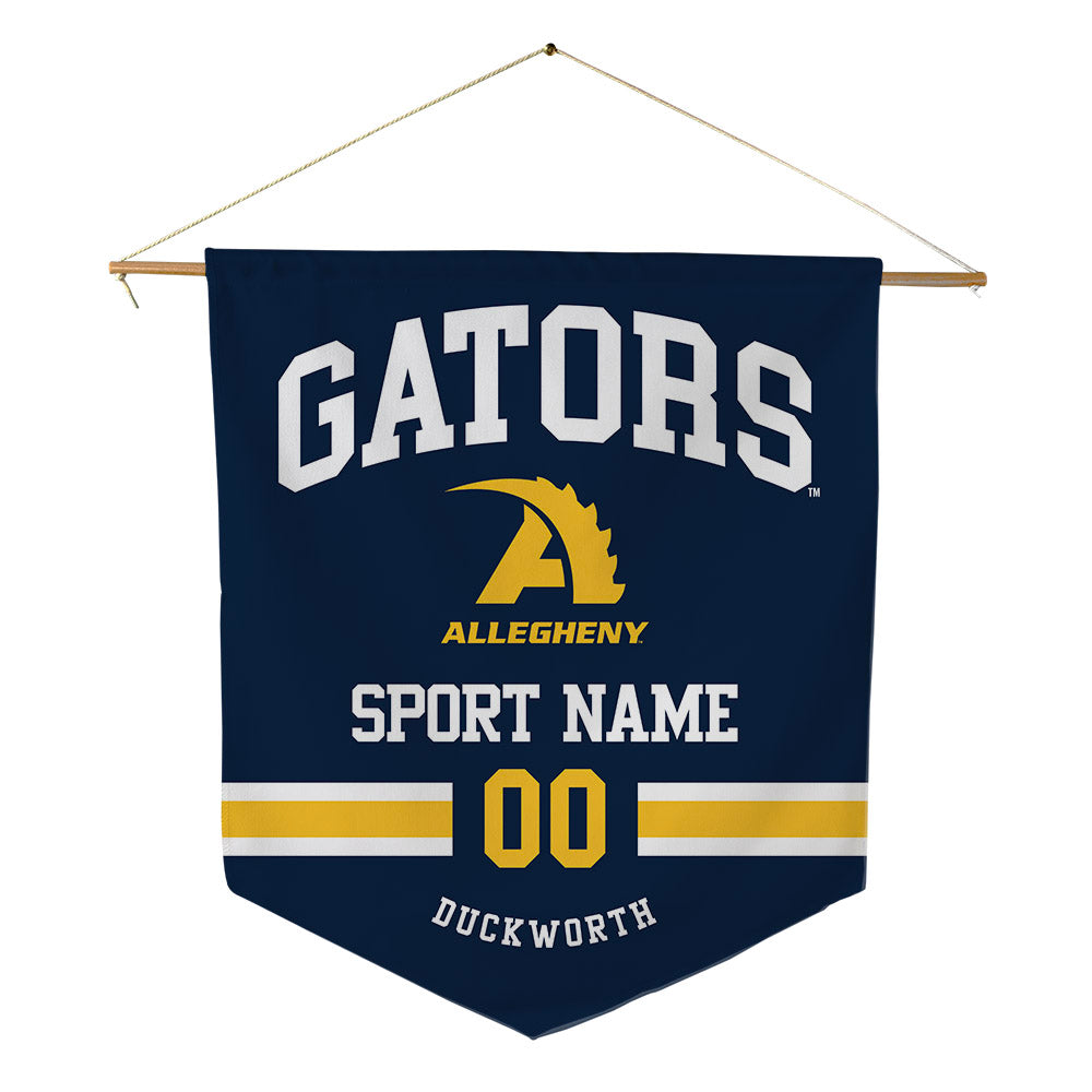 Allegheny - NCAA Baseball : Luke Duckworth - Pennant - 18" x 21"-0