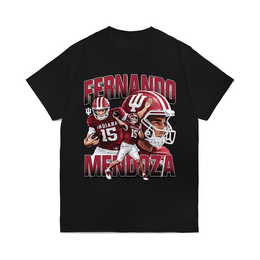 Indiana - NCAA Football : Fernando Mendoza - Individual Collage Comfort Colors T-Shirt-0