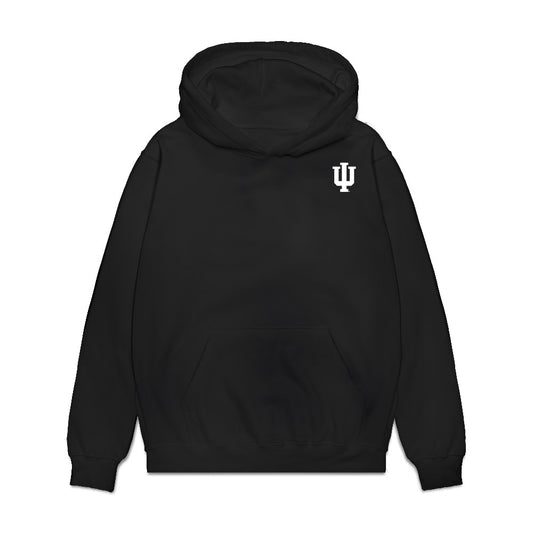 Indiana - NCAA Football : Fernando Mendoza - Caricature Premium Hooded Sweatshirt-0