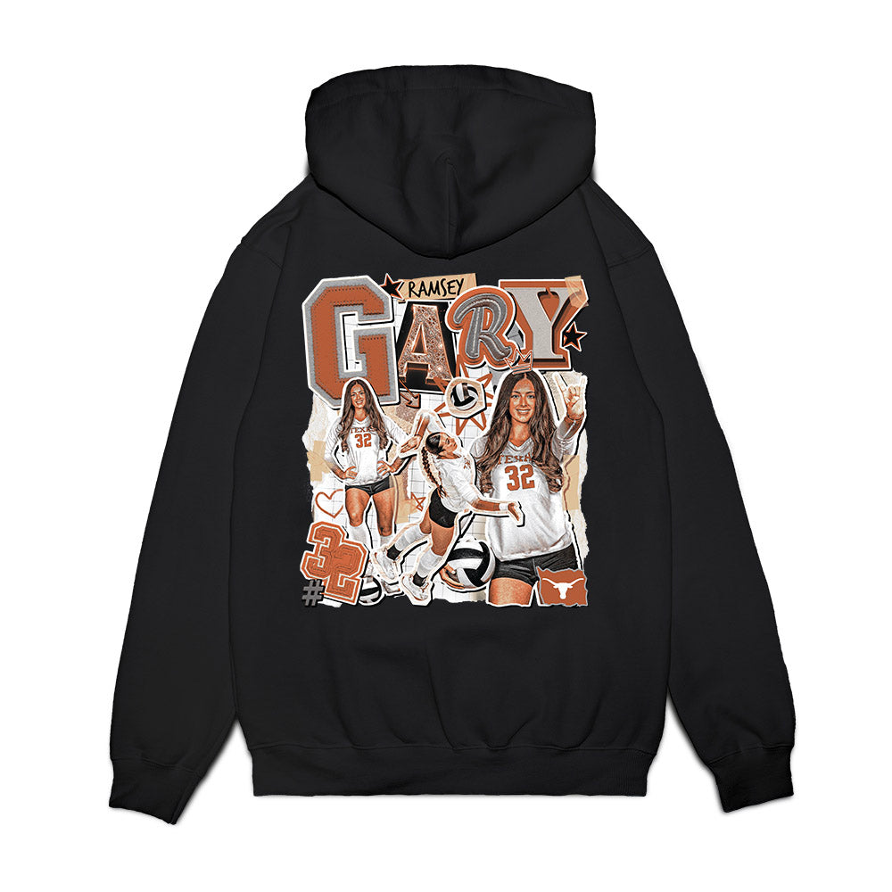 Texas - NCAA Women's Volleyball : Ramsey Gary - Collage Premium Hooded Sweatshirt-1