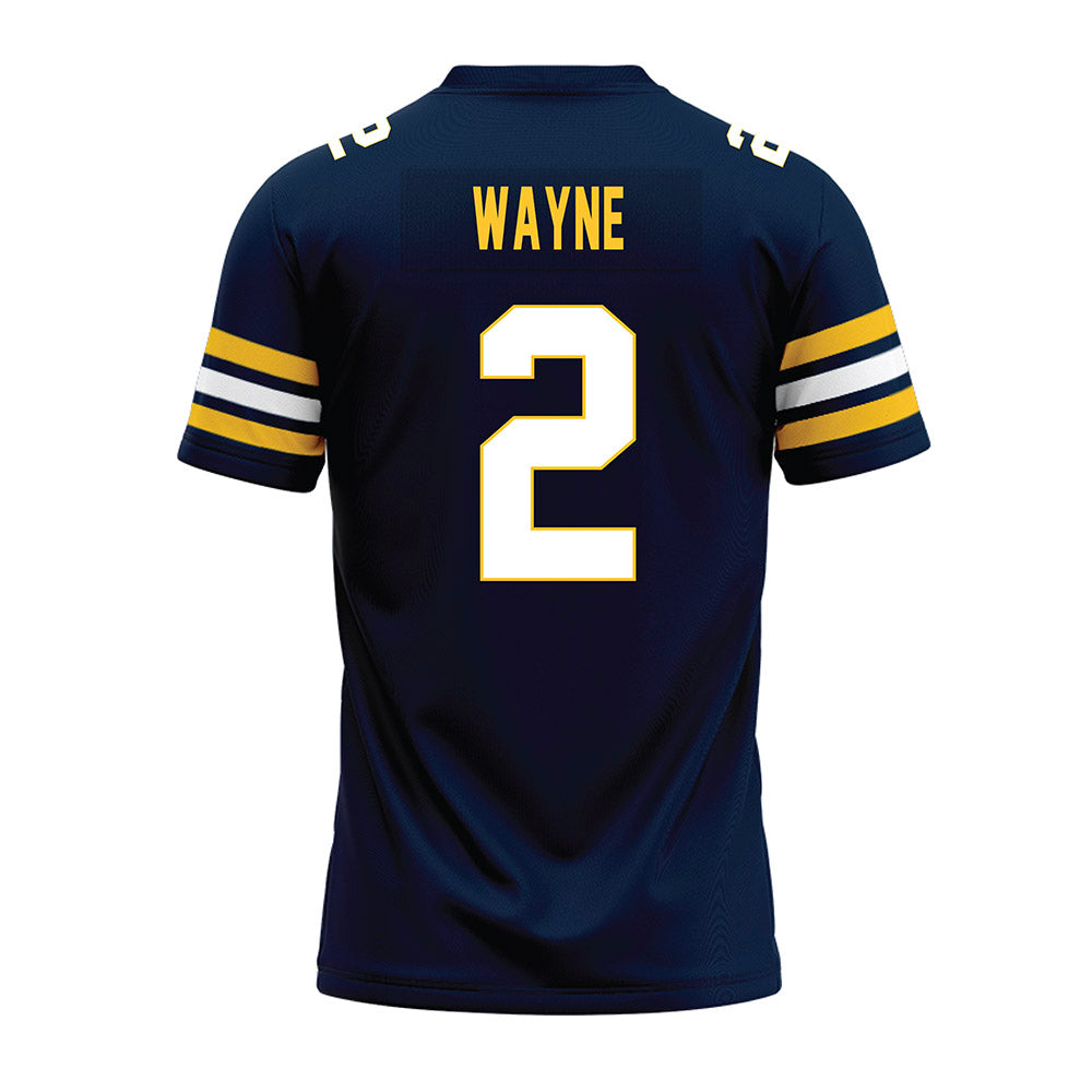 Allegheny - NCAA Football : Landon Wayne - Navy Premium Football Jersey-1