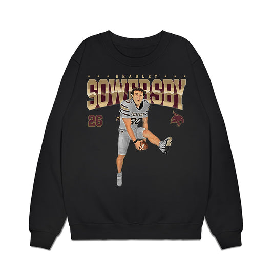 Texas State - NCAA Football : Bradley Sowersby - Collage Premium Crewneck Sweatshirt-0