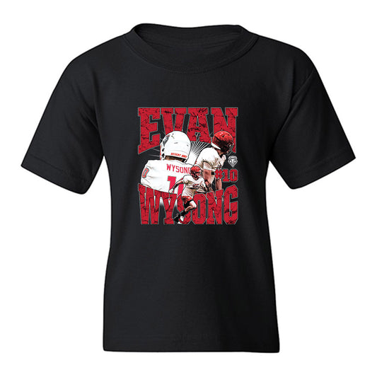 New Mexico - NCAA Football : Evan Wysong - Collage Youth T-Shirt-0