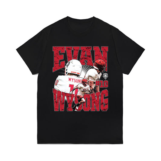 New Mexico - NCAA Football : Evan Wysong - Collage Comfort Colors T-Shirt-0