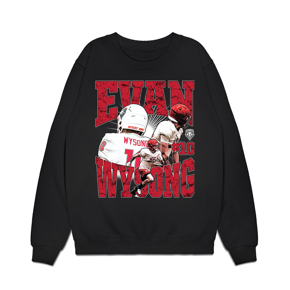 New Mexico - NCAA Football : Evan Wysong - Collage Premium Crewneck Sweatshirt-0