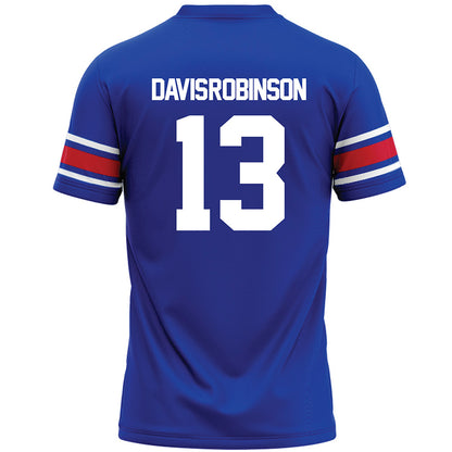 SMU - NCAA Football : Jaelyn Davis-Robinson - Blue Premium Football Jersey-1