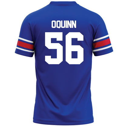 SMU - NCAA Football : Brock O'Quinn - Blue Premium Football Jersey-1