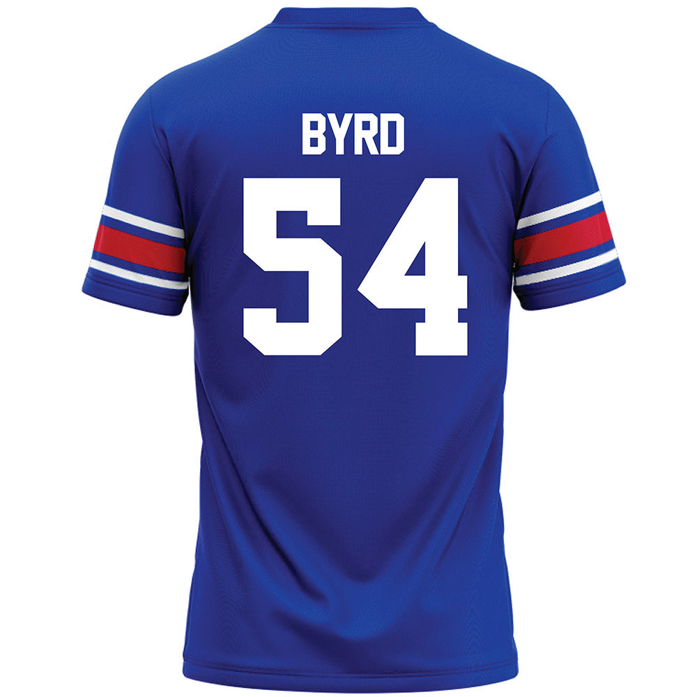 SMU - NCAA Football : Savion Byrd - Blue Premium Football Jersey-1