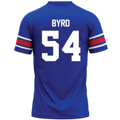 SMU - NCAA Football : Savion Byrd - Blue Premium Football Jersey-1