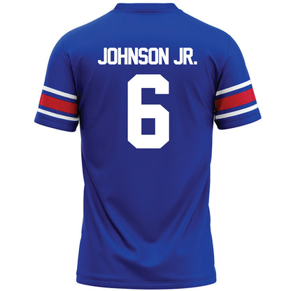 SMU - NCAA Football : Chris Johnson Jr. - Blue Premium Football Jersey-1