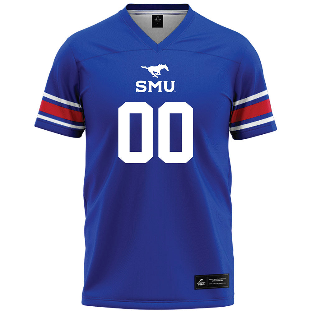 SMU - NCAA Football : Carterrious Brown - Blue Premium Football Jersey-0