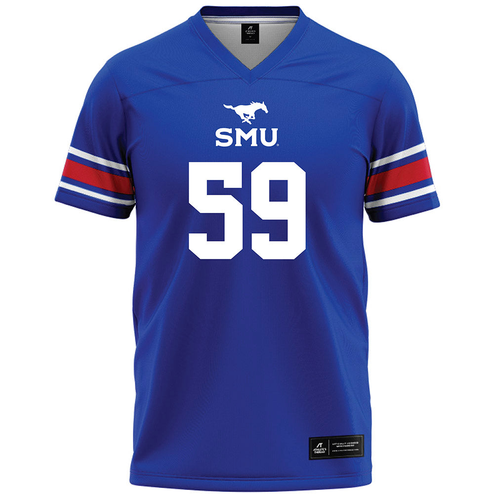 SMU - NCAA Football : Pj Williams - Blue Premium Football Jersey-0