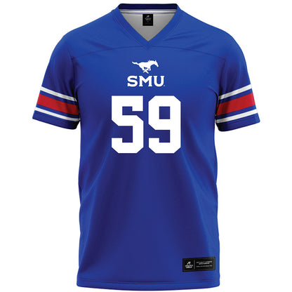 SMU - NCAA Football : Pj Williams - Blue Premium Football Jersey-0