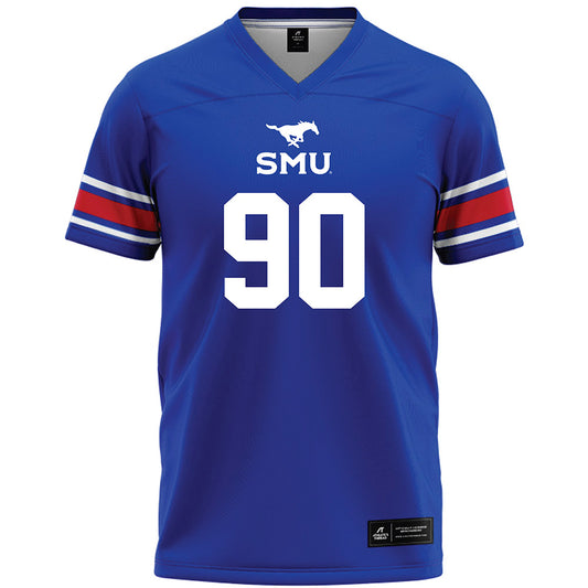 SMU - NCAA Football : Jalen Shivers - Blue Premium Football Jersey-0
