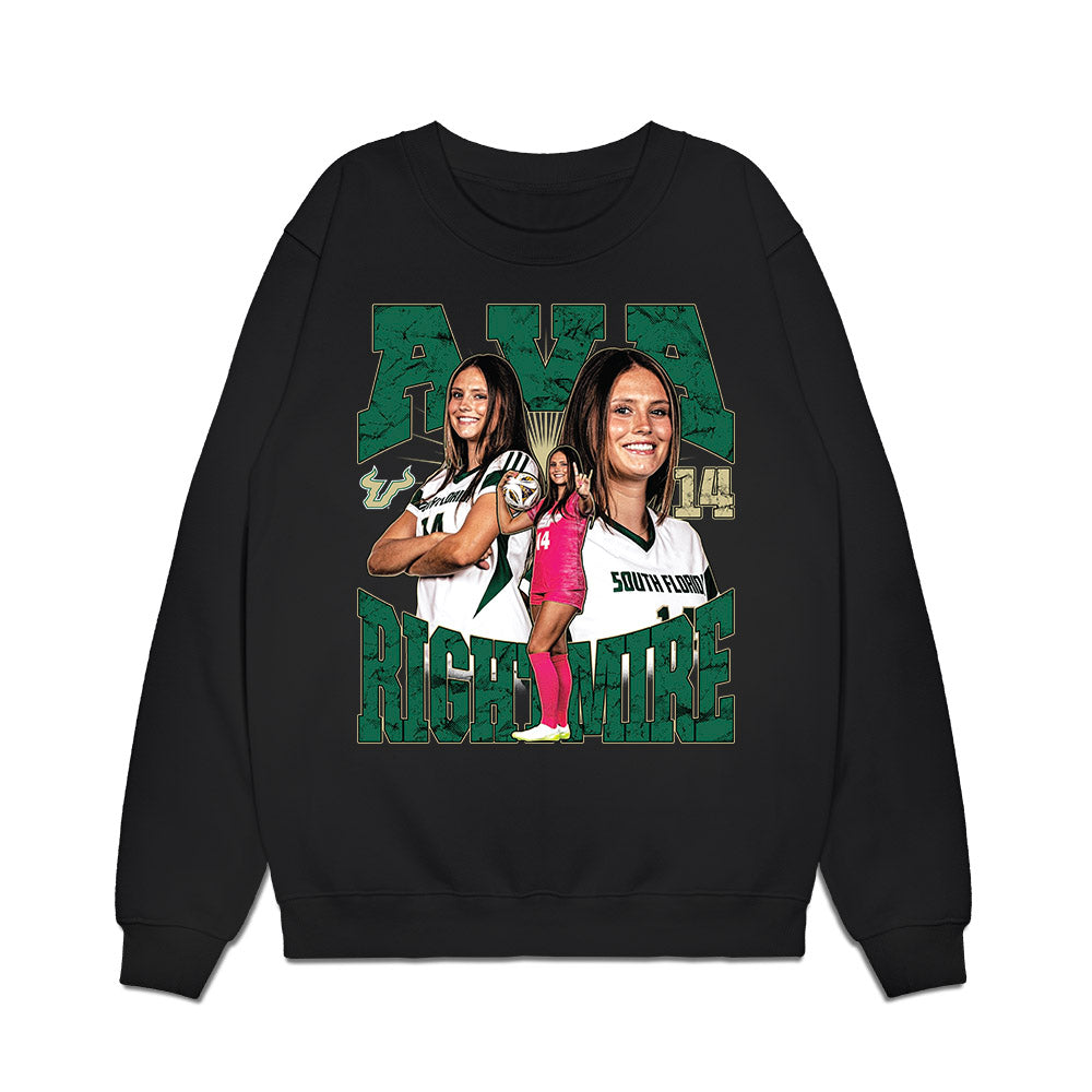 USF - NCAA Women's Soccer : Ava Rightmire - Collage Premium Crewneck Sweatshirt-0
