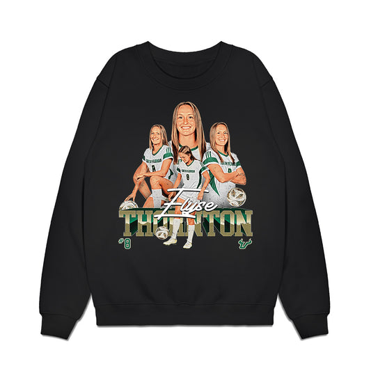 USF - NCAA Women's Soccer : Elyse Thornton - Collage Premium Crewneck Sweatshirt-0